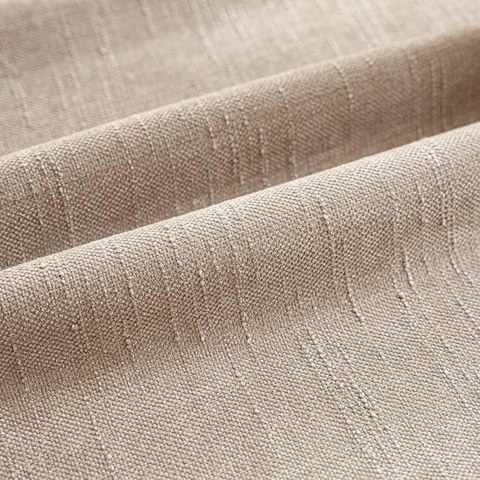 Foindtower Set of 2 Soft Textured Chenille Throw Decorative Pillow Covers Square Accent Solid Cushion Cover Cozy Neutral Farmhouse Pillow Case for Couch Sofa Bedroom Living Room 22x22 Inch,Cream Camel
