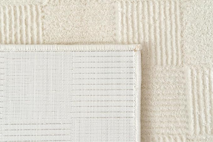 Revival Rugs Willow 2'7"x9' Machine Washable Runner Rug for Hallway Entryway - 100% Recycled Oeko-TEX Certified, Medium Pile, Beige, Cream