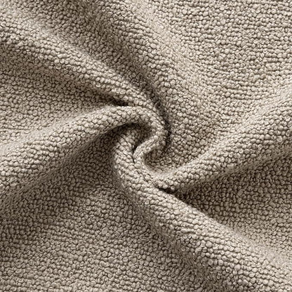 Woaboy Pack of 2 20x20 Inch Decorative Boucle Throw Pillow Covers Textured Square Pillowcaes Accent Solid Cozy Soft Cushion Covers Home Decor for Sofa Couch Living Room Home Decor,Light Taupe