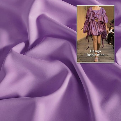 DUALIFE Solid Thermal Insulated Blackout Curtains Purple for Girls Bedroom Window Treatment Ring/Grommet Top Drapes Triple Weave Home Decoration (52 x 54 Inch, 2 Panels, Amethyst Orchid)