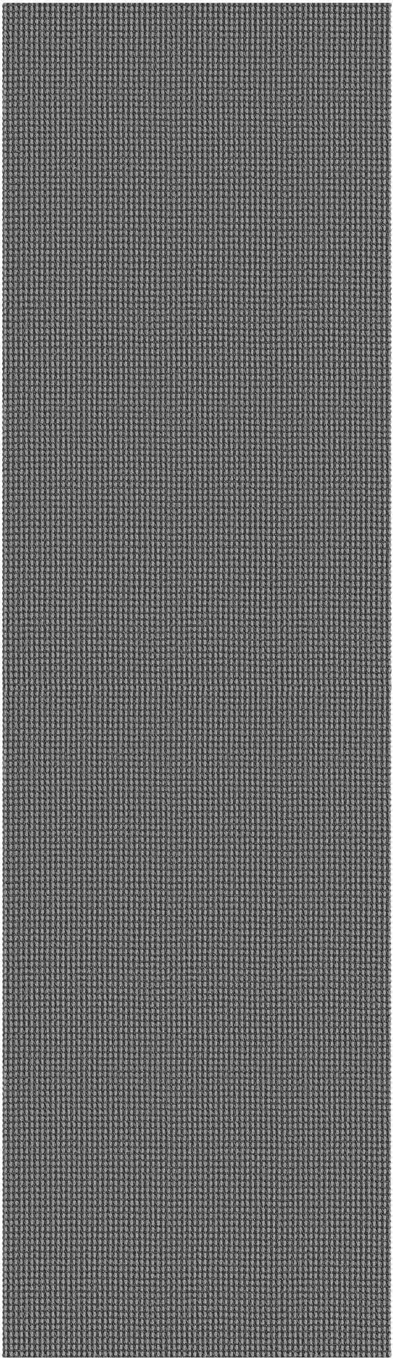 IOHOUZE Washable Runner Rug 2x12 Non Slip Rubber Backed Extra Long Hallway Runner Entryway Runner Indoor, Kitchen Rugs Woven Cotton Floor Carpet for Hall Entrance, Dark Grey
