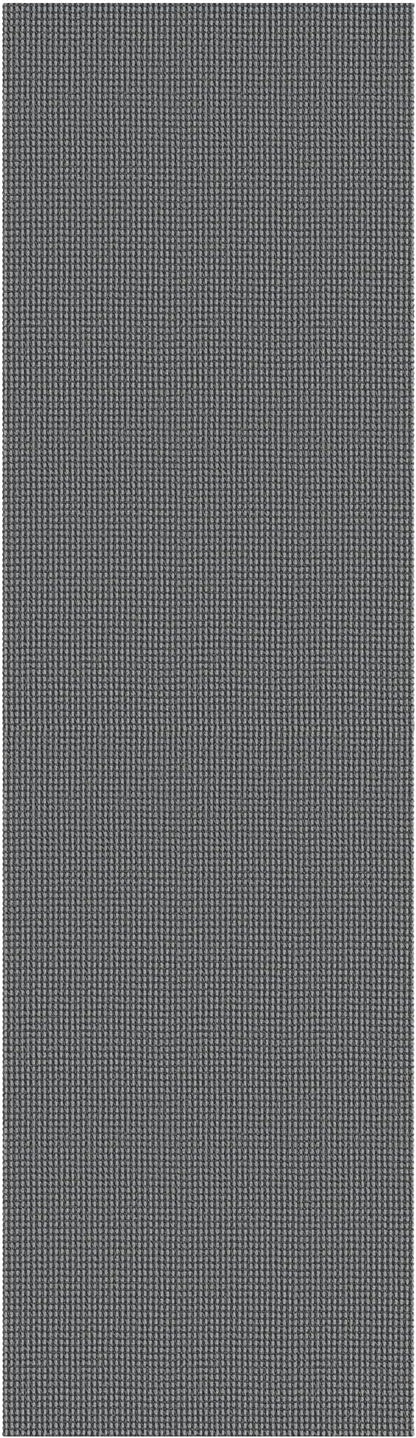IOHOUZE Washable Exrea Long Hallway Runner Rug 3x16 Non Slip Rubber Backed Kitchen Runner Entryway Runner Indoor, Woven Rugs Floor Carpet for Kitchen Hall Entryway Stair, Dark Grey