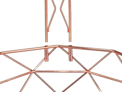ROSYLINE fruit basket with banana hanger, fruit bowl, multi-functional kitchen and living room storage fruit and vegetable basket, banana hanger can be dismantled (rose gold)