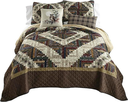 Donna Sharp Queen Bedding Set - 3 Piece - Whitley Lightweight Quilt Set with Queen Quilt and Two Standard Size Pillow Shams - Machine Washable