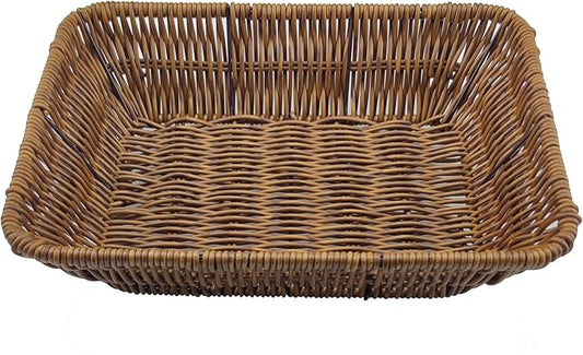 Wicker Bread Baskets,Tabletop Food Serving Baskets,Handwoven Storage Basket Bin,Fruit Vegetables cosmetics Basket for Home