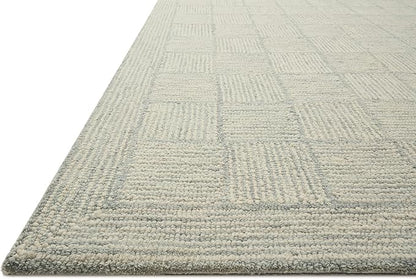 Loloi Chris Loves Julia Francis Collection FRA-03 Silver/Sky 5'-0" x 7'-6" Area Rug