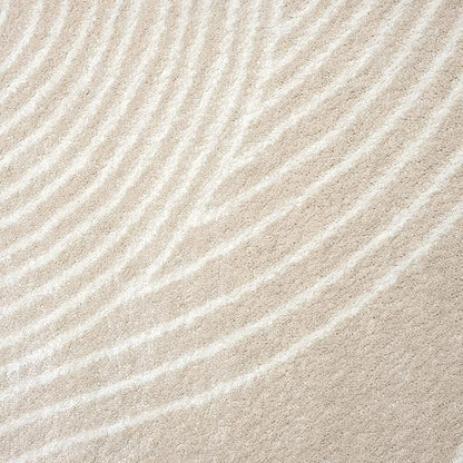 Abani Nuevo Collection Area Rug - Transitional Beige/Cream Design -2' x 3' - Easy to Clean - Durable for Kids and Pets - Non-Shedding - Medium Pile - Soft Feel - for Living Room, Bedroom & Office