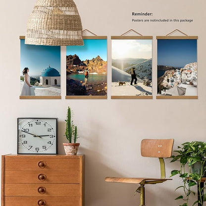 4 Pack Magnetic Picture Frames - 20x24 20x28 20x30 Poster Frame Hanger for Photo Picutre Canvas Artwork Art Print Wall Hanging