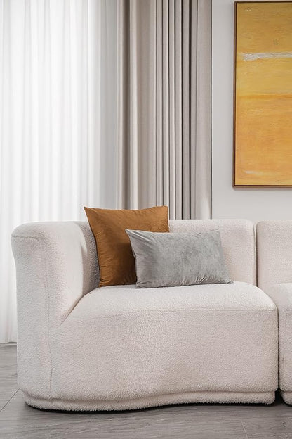 Throw Pillow Cases 22x22 Golden Brown: 2 Pack Cozy Soft Velvet Square Decorative Pillow Covers for Farmhouse Home Decor
