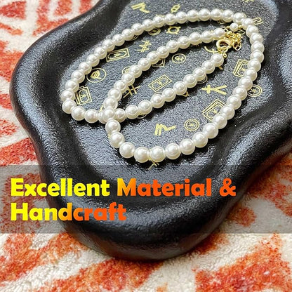 J.K.Leo Exquisite Small Ceramic Jewelry Tray - Trinket Dish Evil Eye Decor, Gold Plate Ring Holder, Modern Boho Home Essentials, Perfume Organizer, Witchy, Aesthetic Room Decor (Cloud-A)
