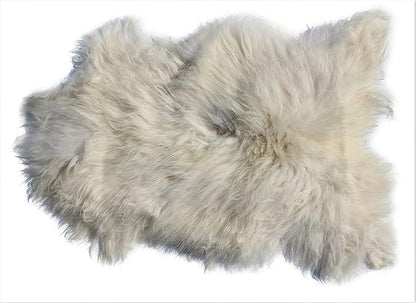 Home Collezione by Salvani Genuine Icelandic Sheepskin Rug Throw (Shade of White)