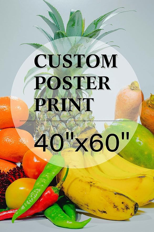 jenesaisquoi Custom Canvas Art Print 40" x 60", Upload Your Photo Image Custom Personalized Photo to Poster Printing Home Decor Wall Art Prints (Unframed)