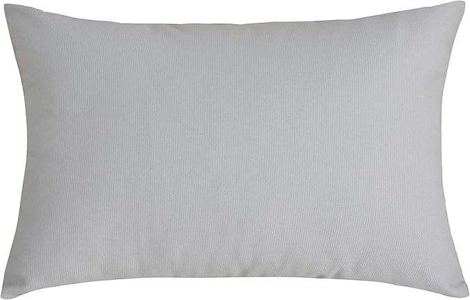 TangDepot Handmade Decorative Solid 100% Cotton Canvas Throw Pillow Covers/Pillow Shams, (12"x18", Gray Stone)