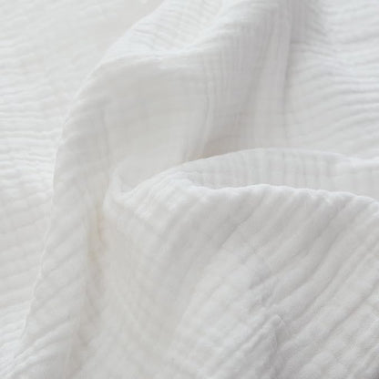 100% Cotton Muslin Twin XL Blanket (66" x 90") – A Luxuriously Soft, 4-Layer Lightweight and Breathable Gauze Blanket, Perfect for Year-Round use on beds, couches (White, Twin XL)
