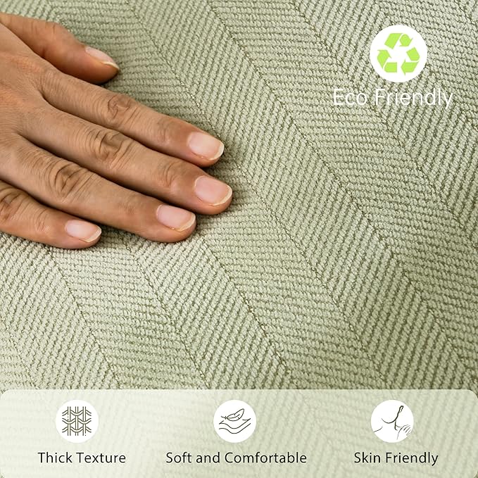 ZWJD Sage Green Pillow Covers 16x16 Set of 2 Chenille Throw Pillow Covers with Elegant Design Soft and Luxurious Decorative Throw Pillows for Couch, Bed, and Home Decor