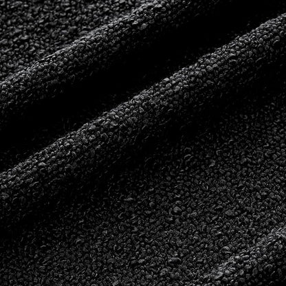 Mixhug Decorative Boucle Throw Pillow Covers, Black, 20 x 20 Inches, Pack of 2 - Textured Boho Pillow Covers for Couch and Bed