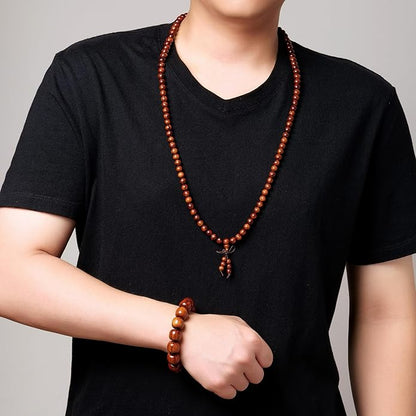 Natural Wooden Adult Bracelet Spring Chain Bracelet， 1pc/pack