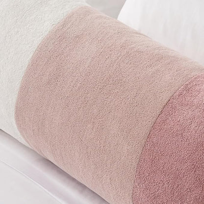 Kevin Textile 14x36 Inch Long Lumbar Cover 1 Pack Valentines Day Patchwork Soft Textured Waterproof Rectangle Cushion Elegant Accent Pillows for Couch Sofa Chair Bed Home Decor Indoor Outdoor Pink