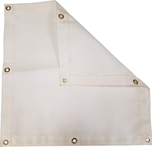 White Workhorse Polyester Canvas Tarp 8 Ft. x 20 Ft. - 14.5 Oz.