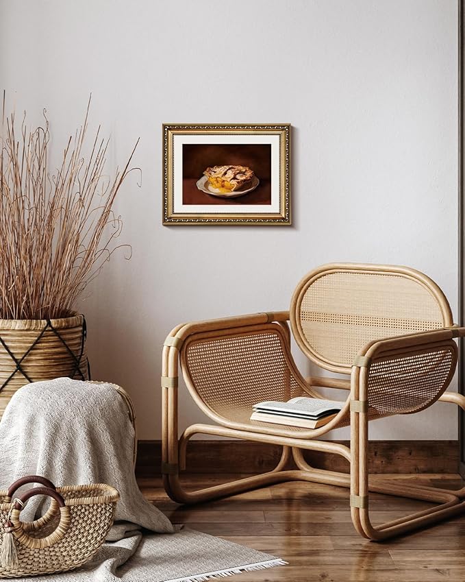 InSimSea Gold Framed Canvas Wall Art Room Decor Vintage Fruit Still Life Artwork Prints for Kitchen Farmhouse Wall Decor Picture for Cafe Dining Desktop Decoration