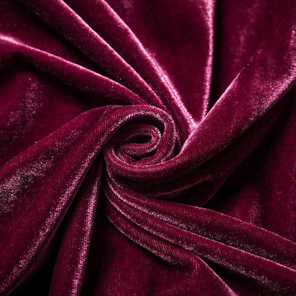 Velvet Throw Pillow Cover Soft Decorative Luxurious Solid Square Cushion Case for Sofa Couch Bedroom Farmhouse,Pack of 2, 18 x 18 Inches, Amaranth