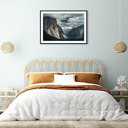 Americanflat 28x40 Poster Frame with Polished Plexiglass - Use as 24x36 Frame with Mat or Display 28x40 Photo Without Mat - Streamline Collection - Thin Border Picture Frames for Wall - Black