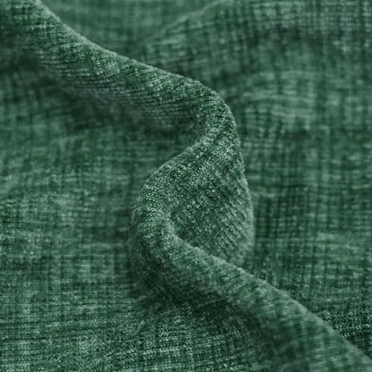 CaliTime Christmas Throw Pillow Covers Decorative 26 X 26 Inches Pack of 2 Cotton Thread Stitching Edges Solid Dyed Soft Chenille Cushion Cases for Couch Sofa Bed Living Room Farmhouse Dark Green