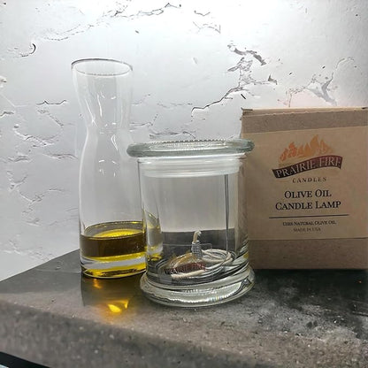 Olive Oil Candle Lamp - Emergency Backup - Power Outage