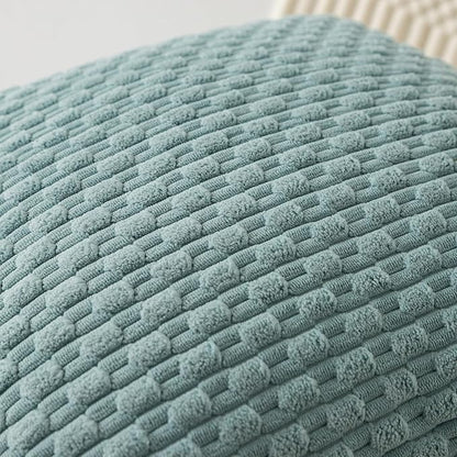 Kevin Textile 14x36 Inch Long Lumbar 1 Pack Boho Decorative Throw Pillow Cover Soft Striped Corduroy Rectangle Cushion Case Farmhouse Accent for Living Room Couch Sofa Bed, Dusty Green