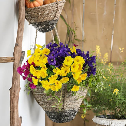 Artificial Silk Flowers for Outdoor Decoration,12 Bundles Faux Flowers Colorful Morning Glory with Eucalyptus Fake Plants Greenery UV Resistant for Outside Front Door Planter Porch Patio Yard