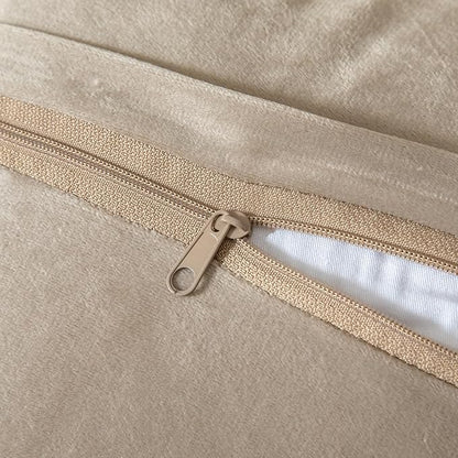 Yaertun Pack of 2 Chenille Textured Decorative Throw Pillow Covers Accent Solid Cushion Cover Soft Cozy Pillow Case with Velvet Back for Couch Sofa Bed Living Room 18x18 Inch Khaki