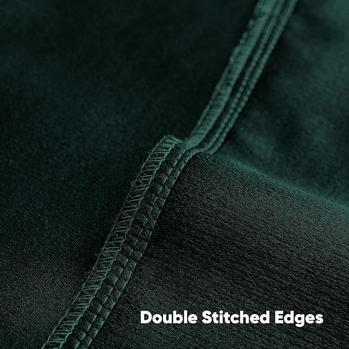 FUTEI Teal Chenille Decorative Throw Pillow Covers 12x20 Inch Set of 2,Soft Cozy Faux Linen Textured Lumbar Pillow Cases,Farmhouse Home Decor for Couch Living Room