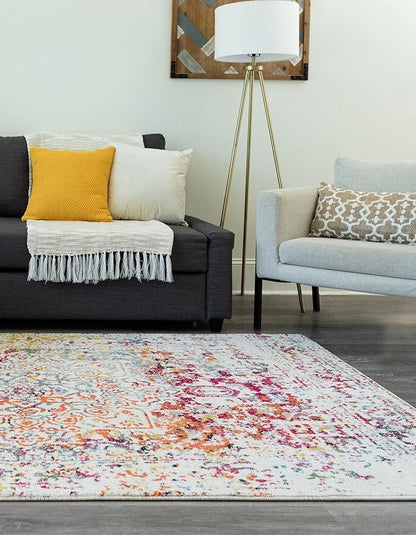 Rugs.com Arlington Collection Rug – 9' x 12' Multi Medium-Pile Rug Perfect for Living Rooms, Large Dining Rooms, Open Floorplans