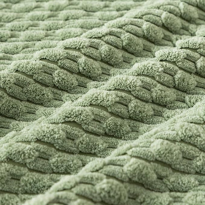 Kevin Textile 2 Packs Spring Decorative Lumbar Throw Pillow Covers 12x20 Inch for Living Room Couch Bed Sofa Soft Striped Corduroy Rectangle Cushion 30x50 cm Farmhouse Boho Decor Sage Green
