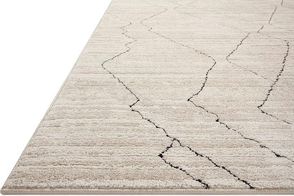 Loloi Darby Collection DAR-03 Sand/Charcoal 2'-7" x 8'-0" Runner Rug