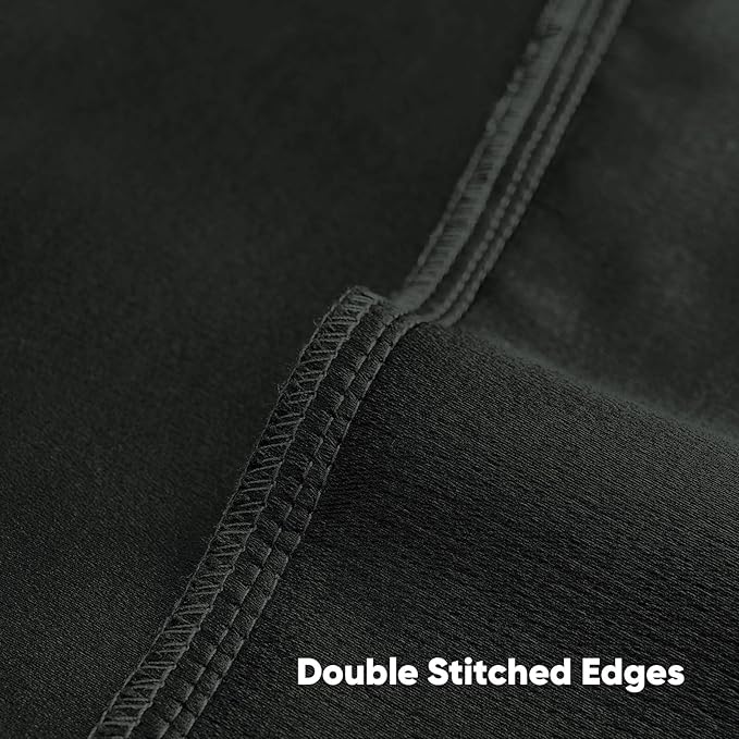FUTEI Black Chenille Decorative Throw Pillow Covers 26x26 Inch Set of 2,Soft Cozy Faux Linen Textured Euro Pillow Shams,Farmhouse Home Decor for Couch Living Room