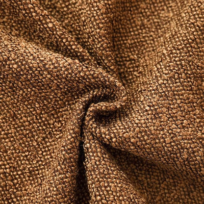 Foindtower Pack of 2 Textured Boucle Throw Pillow Covers Accent Solid Pillow Cases Cozy Soft Decorative Couch Cushion Case for Chair Sofa Bedroom Living Room Home Decor 18x18 Inch Hazel Brown