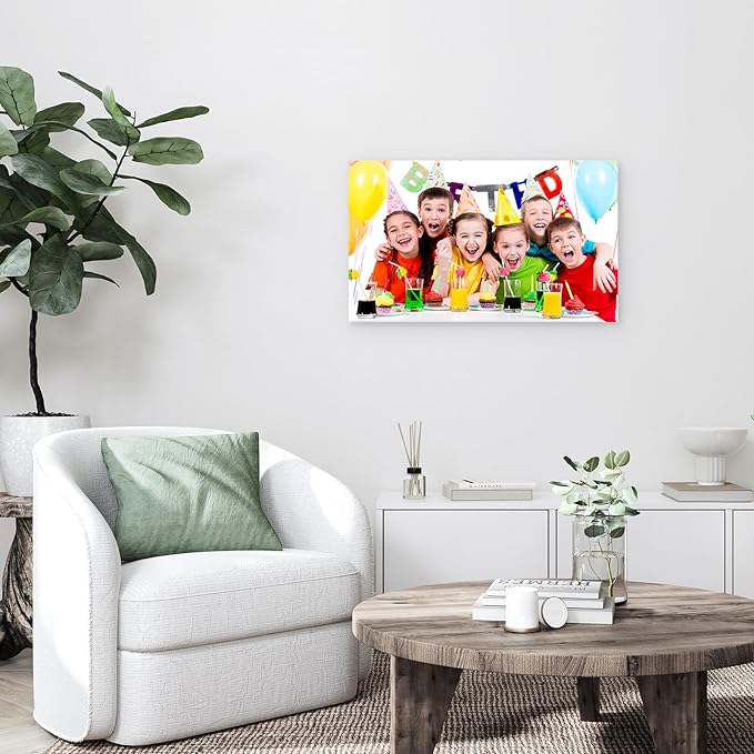 YYYYHPP Canvas Prints with Your Photos, Personalized Photo to Canvas Wall Art,Canvas Printing for Wedding, Family, Baby, Pets, Home Office Decor, Wrapped Frame 30"x18"