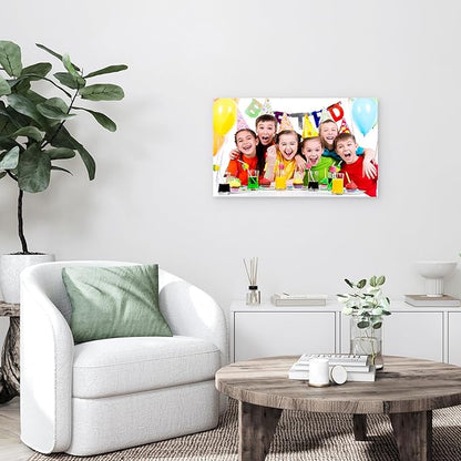 YYYYHPP Canvas Prints with Your Photos, Personalized Photo to Canvas Wall Art,Canvas Printing for Wedding, Family, Baby, Pets, Home Office Decor, Wrapped Frame 30"x18"