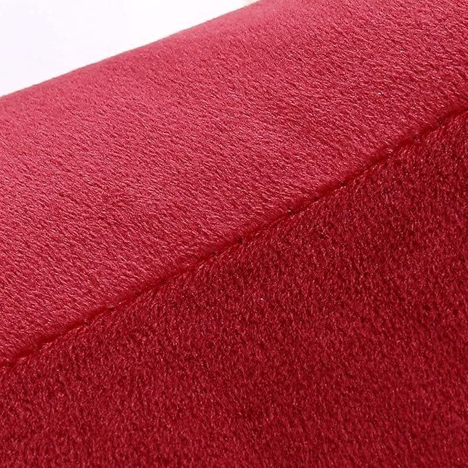 NiNi ALL Decorative Throw Pillow Covers Velvet 16x16 Inch Pack of 2 Burgundy Red Cushion Covers Soft for Couch Sofa Bedroom Living Room Outdoor