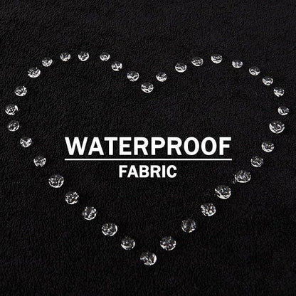 Kevin Textile Waterproof Decorative Pillow Covers Black 22x22 Inch Pack of 2 Soft Boucle Textured Euro Pillowcases Elegant Accent Pillows for Couch Sofa Chair Bed Home Decor Indoor Outdoor