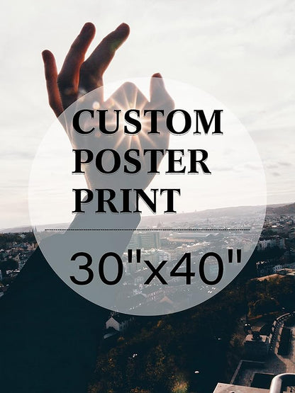 jenesaisquoi Custom Canvas Art Print 30" x 40", Upload Your Photo Image Custom Personalized Photo to Poster Printing Home Decor Wall Art Prints (Unframed)