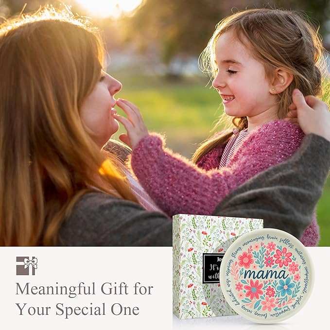 JoycuFF Mama Jewelry Dish New Mom Gifts for Women, Mama Mom to Be Gift Trinket Ring Dish New Mother Essentials