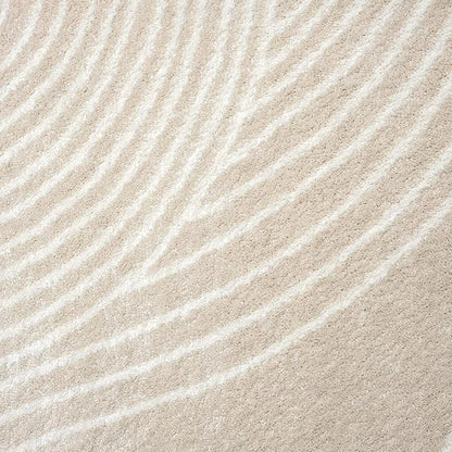 Abani Nuevo Collection Area Rug - Transitional Beige/Cream Design -7'9" x 10'2" - Easy to Clean - Durable for Kids & Pets - Non-Shedding - Medium Pile - Soft Feel - for Living Room, Bedroom & Office