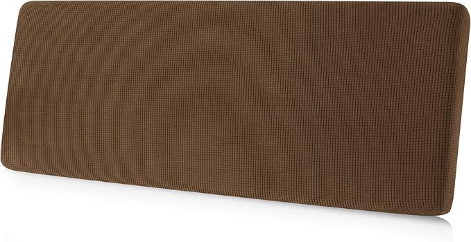 CHUN YI Medium Couch Cushion Cover Stretch for Loveseat, Sofa Seat Slipcovers for Pets, Suitable for Armchair Loveseat Sofa with Spandex Jacquard Washable Fabric(Medium,Coffee)