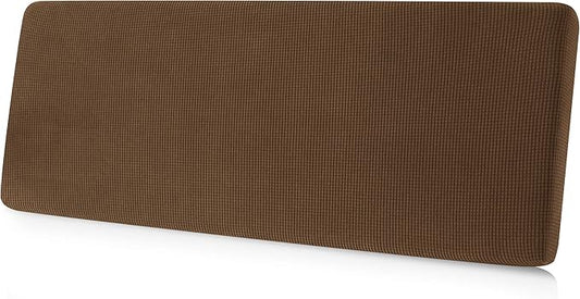 CHUN YI Medium Couch Cushion Cover Stretch for Loveseat, Sofa Seat Slipcovers for Pets, Suitable for Armchair Loveseat Sofa with Spandex Jacquard Washable Fabric(Medium,Coffee)
