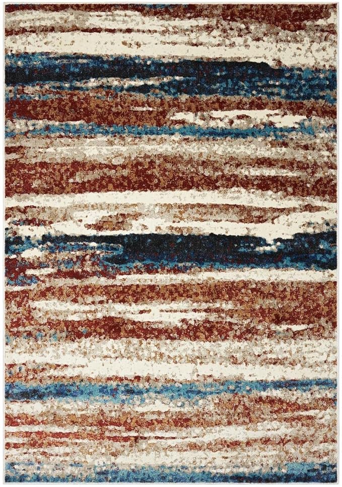 LUXE WEAVERS Lagos Collection 7501 Passion 2x3 Abstract Area Rug
