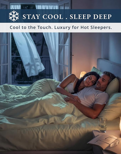LANE LINEN 100% Egyptian Mercerized Cotton Full Size Bed Sheets Set - 1000 Thread Count, Eco Friendly Sustainably Produced No Pill Fade Resistant 15 Iinch Deep Pocket Full Sheets Set - Mineral