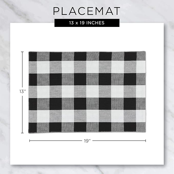 DII Variegated Tabletop Collection, Placemat Set3x19, Olive Green, 6 Piece