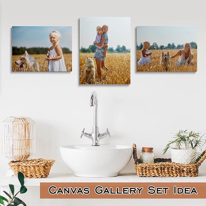 GMissT Canvas Prints With Your Photos - Personalized Pictures On Canvas Custom Poster for Home Decor - Floating Frames & Gift Wrapping Available